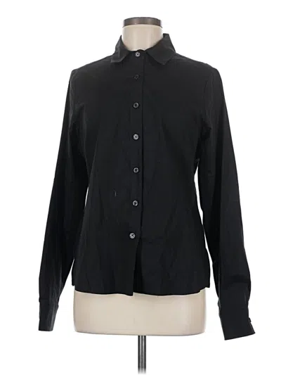 Pre-owned Betabrand Long Sleeve Blouse In Black
