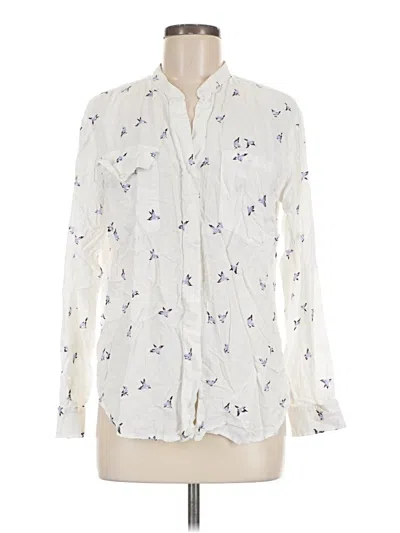 Pre-owned Betabrand Long Sleeve Blouse In Ivory