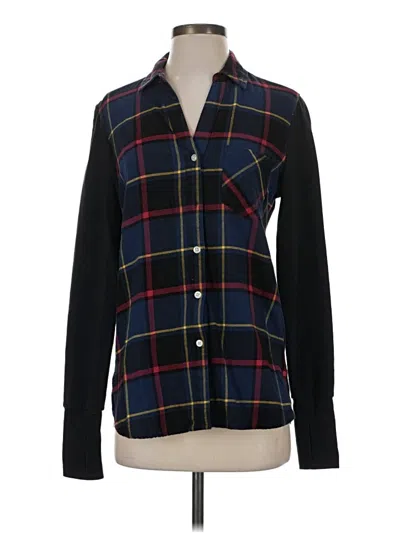 Pre-owned Betabrand Long Sleeve Button Down Shirt In Black