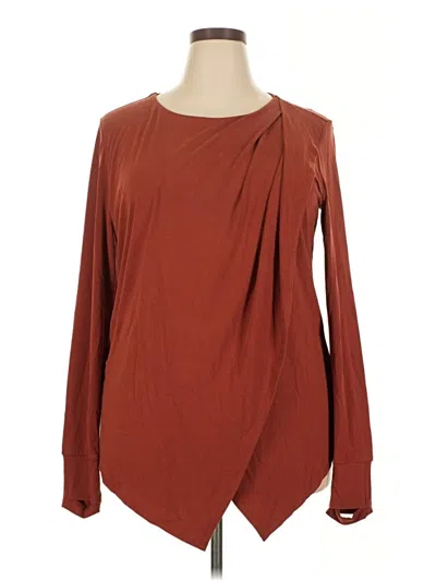 Pre-owned Betabrand Long Sleeve T-shirt In Brown