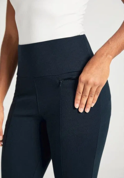 Betabrand Power Down Dpyp Dress Pant Yoga Pant Skinny In Blue