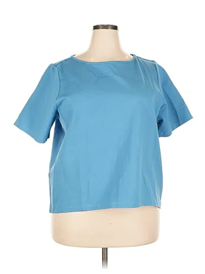 Pre-owned Betabrand Short Sleeve T-shirt In Blue