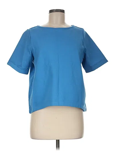 Pre-owned Betabrand Short Sleeve T-shirt In Blue