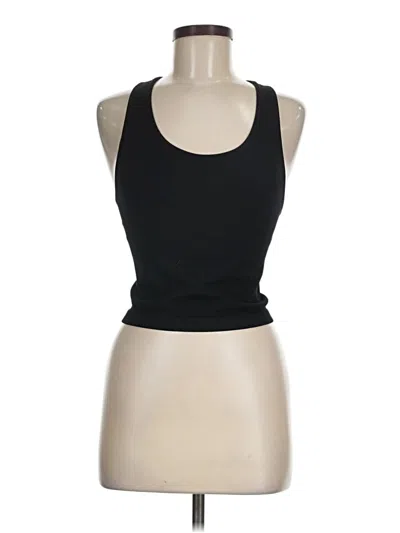 Pre-owned Betabrand Tank Top Black Halter Neckline Tops