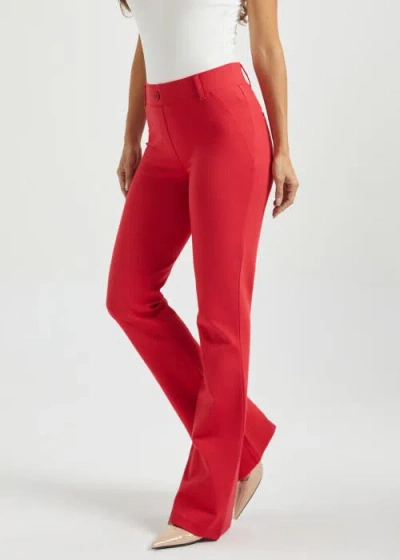 Betabrand Two-pocket Dpyp Dress Pant Yoga Pant | Bootcut In Red