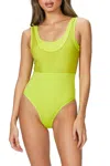 Beth Richards Capri One Piece In Acid In Green