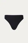Beth Richards High Waist Bottom In Black Mesh In Black