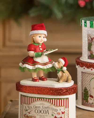 Bethany Lowe Christmas Caroline Cookie Decor In Red
