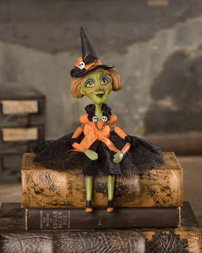 Bethany Lowe Penelope Witch Doll In Green And Black