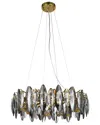 Bethel International 11-light 23.6in Round Chandelier With Crystals