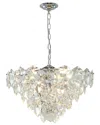 Bethel International 12-light 24in Chandelier With Hanging Crystals