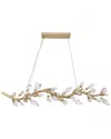 Bethel International 12-light Branch Chandelier With Crystal Petals