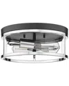 Bethel International 12in Iron Flush Mount