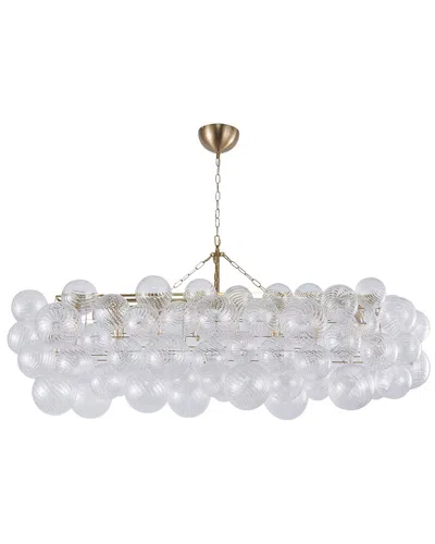 Bethel International 12-light Chandelier With Swirl Glass Shades