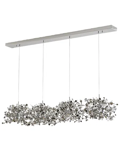 Bethel International 12-light Stainless Steel Island Lighting