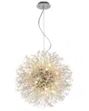 Bethel International 16-light Stainless Steel Chandelier With Crystal Accents