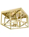 Bethel International 16in Iron Flush Mount