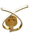 Bethel International 2-light 6.5in Twisted Arm Led Wall Sconce With Acrylic  Diffuser