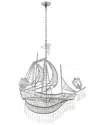 Bethel International 4-light Sail Boat Chandelier With Crystal Accents