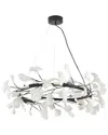 Bethel International 8-light Chandelier With Matte Leaf Petals