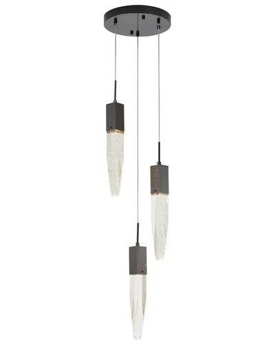 Bethel International Crystal Chandelier In Gray