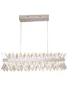 Bethel International Dimmable Led Chandelier With Crystals