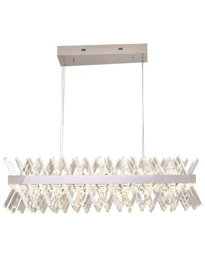 Bethel International Dimmable Led Chandelier With Crystals