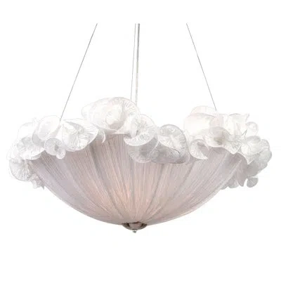 Bethel International Ga Series 3-light Bowl Pendant In White