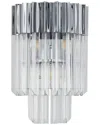 Bethel International Hanging Crystals Wall Sconce