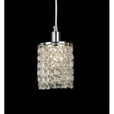 Bethel International Ks Series 1 Light Mini Pendant In Polished Chrome