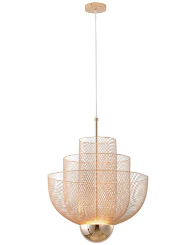 Bethel International Led Chandelier In Gold