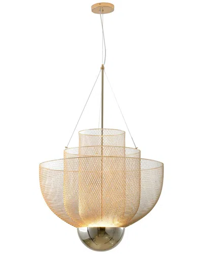 Bethel International Led Chandelier In Gold