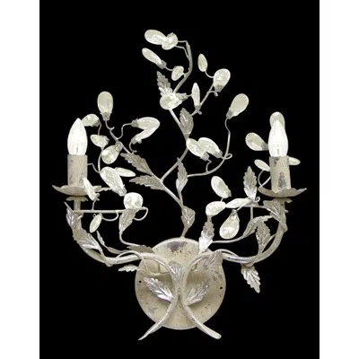 Bethel International Rt Series Crystal Candle Wall Light In Gold