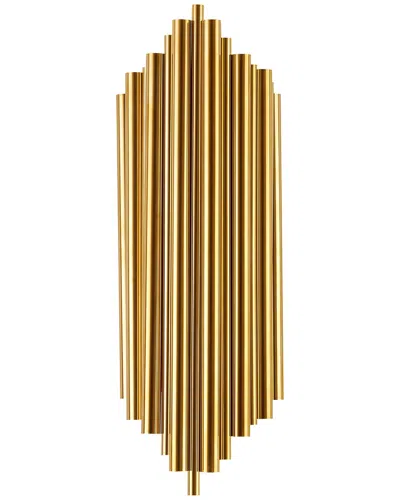 Bethel International Sleek Wall Sconce In Gold