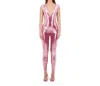 Bethelhelena Bare Jumpsuit In Holographic Bubblegum Pink In Multi