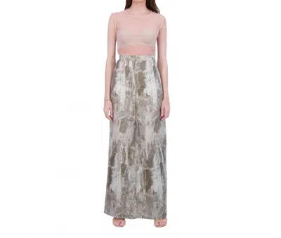 Bethelhelena Boundless Pant-skirt In Swirling Sand In Grey