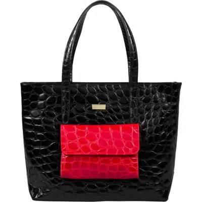 Bethelhelena Everything Gem Shoulder Bag In Onyx-red Saphire In Black