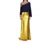 Bethelhelena Sequin Skirt In Sun Gold In Multi