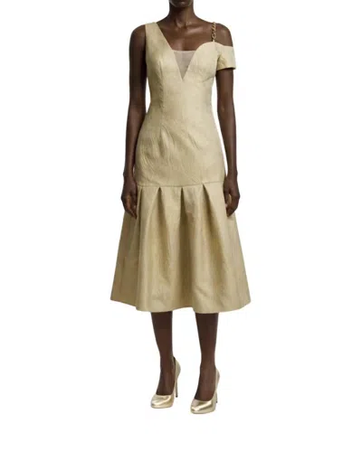 Bethelhelena Tea Garden Dress In Marigold In Gold