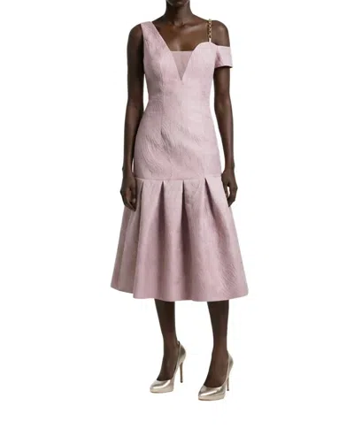 Bethelhelena Tea Garden Dress In Wisteria In Pink