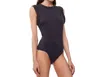 Betro Simone Danny Zuko Muscle Tank Bodysuit In Charcoal In Pink