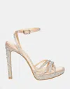 Betsey Johnson Adde Heels In Champagne In White