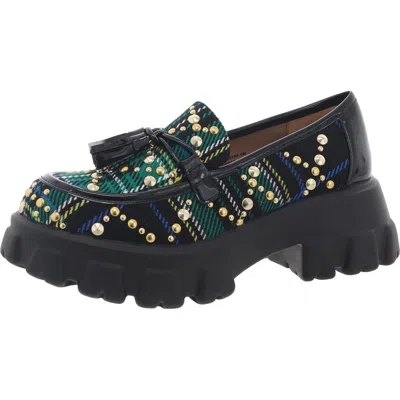 Betsey Johnson Aleah Womens Embellished Slip On Loafers