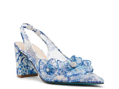 Betsey Johnson Petra Slingback Pointed Toe Pump In Multi