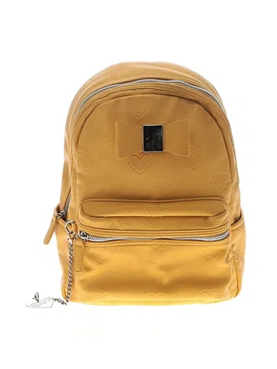 Pre-owned Betsey Johnson Backpack In Yellow