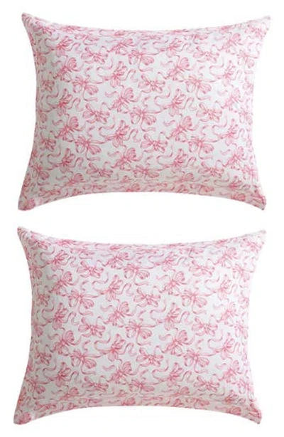 Betsey Johnson Ballet Bows Duvet Cover & Sham Set In Pink