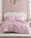Betsey Johnson Wonderland Stripe Reversible 3-pc. Duvet Cover Set, Full/queen In Petal Pink