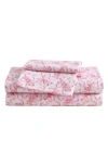 Betsey Johnson Ballet Bows Sheet Set In Pink