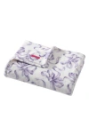 Betsey Johnson Ballet Bows Throw Blanket In Purple