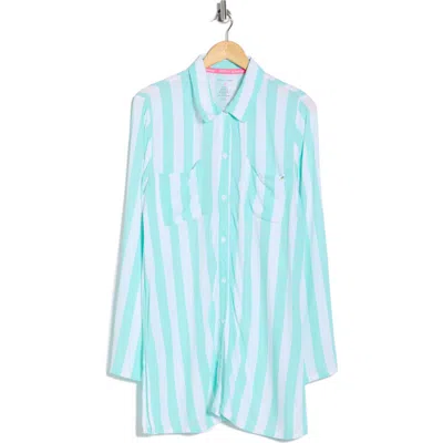 Betsey Johnson Beach Cover-up Shirt In Multi